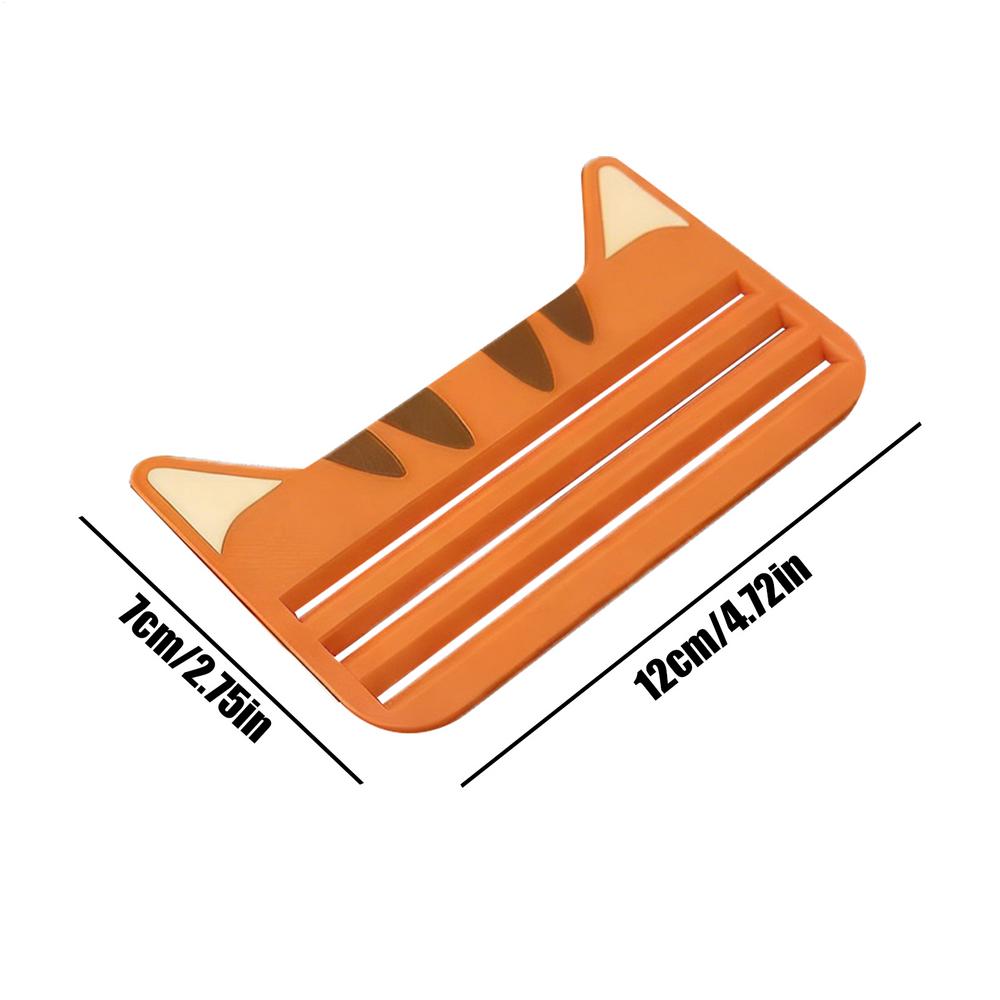 

Cat Food Pouch Scraper 3D Printing Compact Pet Treats Extruder Cat Bar Treats Scraper for Kitten Yard Park Walking Home Indoor помаранчевий