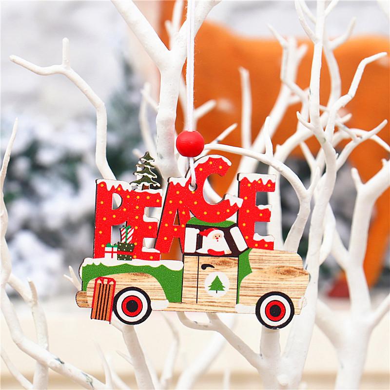 Frohe Weihnachten Neujahr Dekor Weihnachtsbaum Dekoration Anhänger Autobrett Muster Anhänger Home Urlaub Party Weihnachtsgeschenk Ornamente