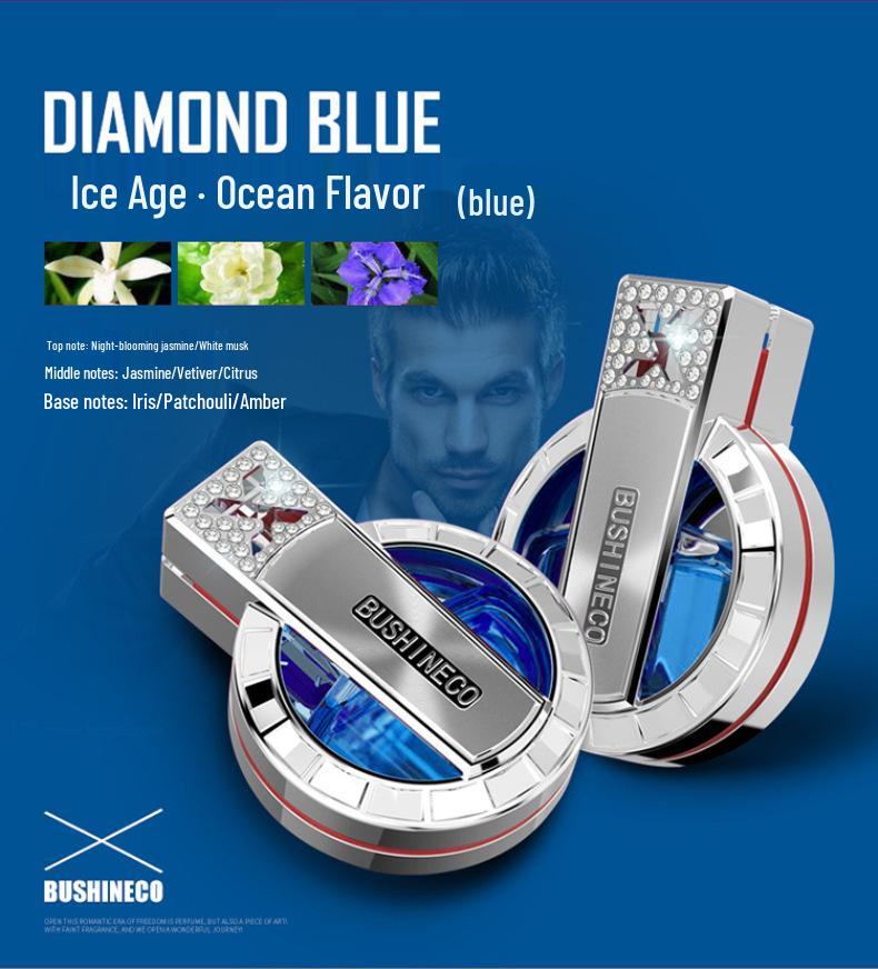 Baixiang Island High-End Air Vent Car Perfume: Lasting Light Fragrance Air Freshener and Decorative Balm.