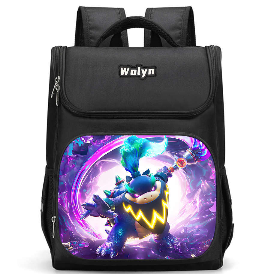 Der Super Mario Galaxy Film Strapazierfähiger Rucksack mit mehreren Fächern für Schulkinder Mit atmungsaktiven Air-Cushion-Trägern