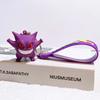 Pikachu Keychain Anime Action Figure Toy Cute Kawaii Cartoon Fashion Charmander Psyduck Doll Keyring Car Bag Widget Kid Gift