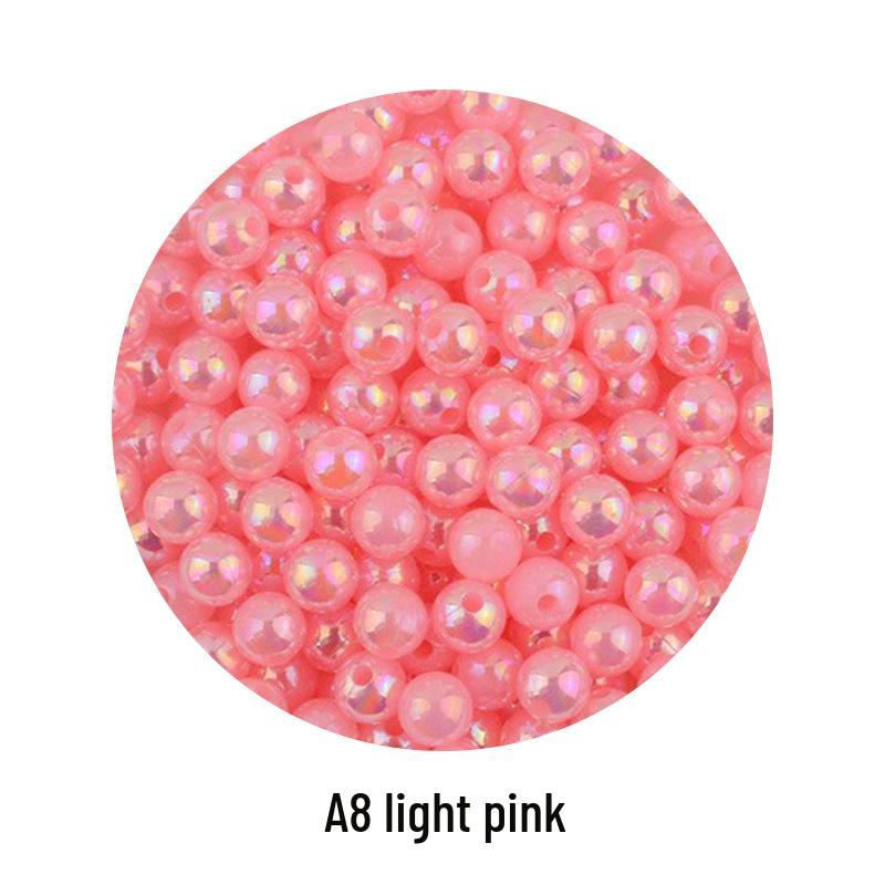 Iridescent AB Color Bubble Beads – Handmade for DIY Bracelets, Wedding Dress Accessories, and Imitation Pearls