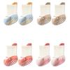 Breathable Infant Socks Anti Skid Soled Colorful Pattern Comfortable Toddler Footwear For Active Kids