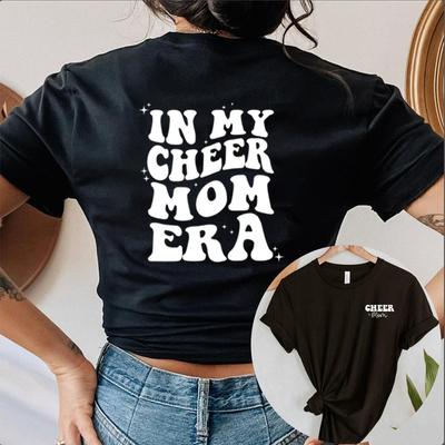 In My Cheer Mom Era T-Shirt Cheer Mama Tee Mom Life T-Shirt Damen Kurzarm-T-Shirt Cheerleader Merch Shirt