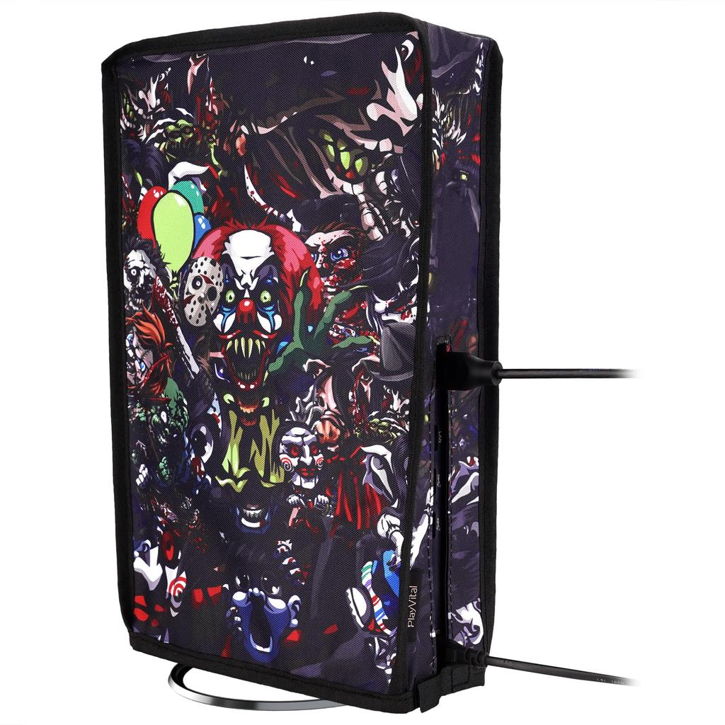 Staubschutz-Musterdesign für PlayVital PS5 Slim Digital-Staubschutz aus Nylon für die neue Version der PS5 Slim Digital-Konsole (vertikal) Version,