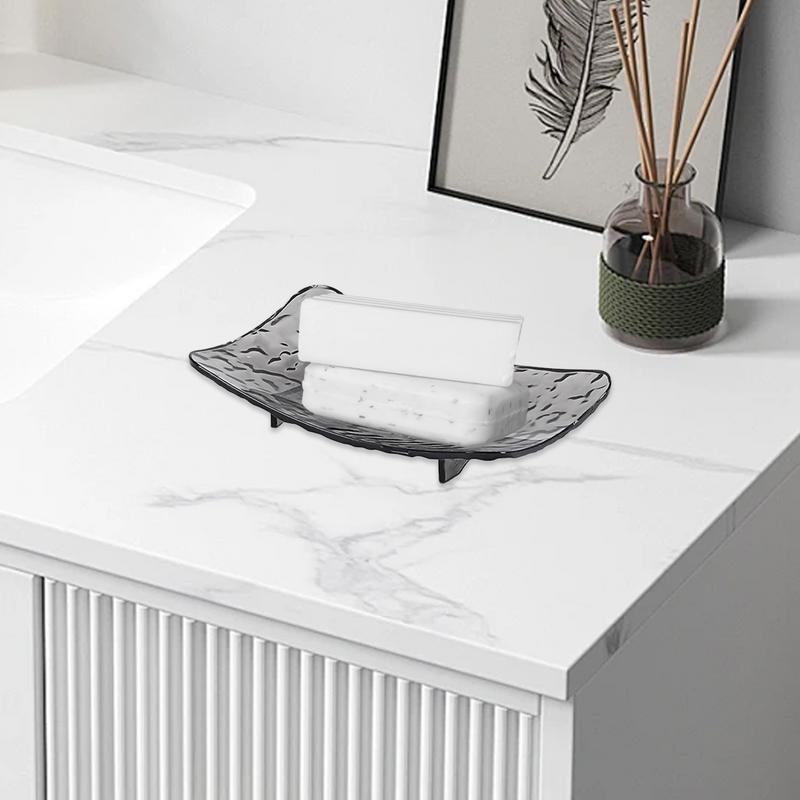 Soap Holder Drain Hole Design Non-slip Base Soap Dish Soap Tray Suitable for Home Travel Gym Bathroom Decoration