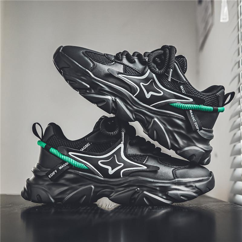 

Мужская обувь зимняя новая мужская трендовая повседневная обувь для студентов, бегущих, амортизирующих, спортивных, сто башен, нескользящая, повышающая, папина обувь 39