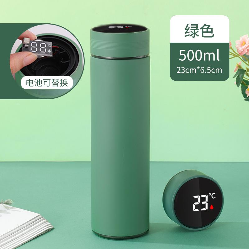 Classic Intelligent Display With Replaceable Battery 500ML Hot Water Thermos Thermal Cup Coffee Mug Tea Bottle Office Business