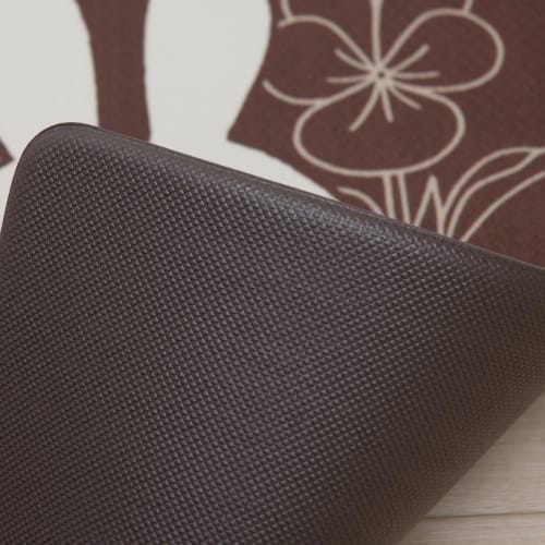 Senko Miffy Line Art Wipeable PVC Kitchen Mat, Approx. 45 x 120 cm, Brown, Character Animal Design, Miffy 72091