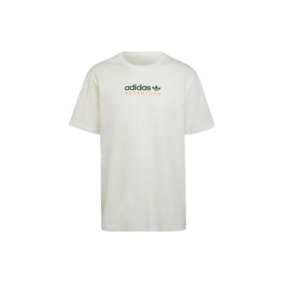 adidas Maglietta Originals Mtn con Stampa Logo Lettera Uomo Top Bianco HF4773