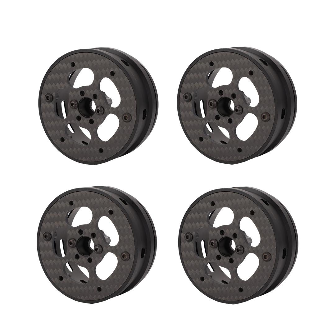 4Pcs Beadlock Wheels 2.2in Ultra Lightweight Composite Material Faceplate for 1 10 RC Crawler Car