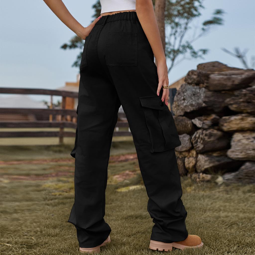 YYFS Damen Vintage Mode Casual Sommer Frühling Einfarbig Druck Hosen Hosen & Capris