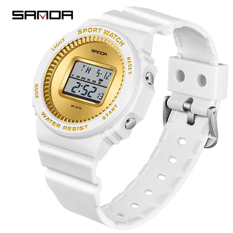 SANDA Detachable Strap Student Multifunction Waterproof Countdown Watch