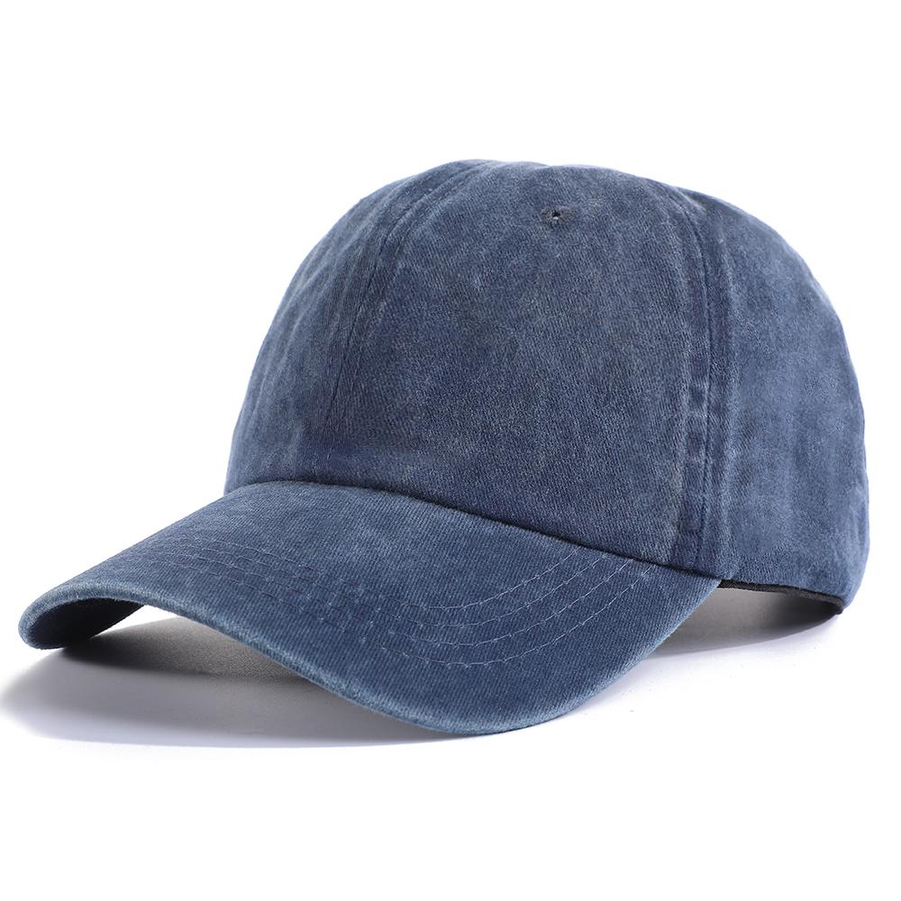 Retro Washed Plain-Colored Soft-Brimmed Baseball Cap, Suitable for Both Men and Women, a Street- Outdoor Casual Piece