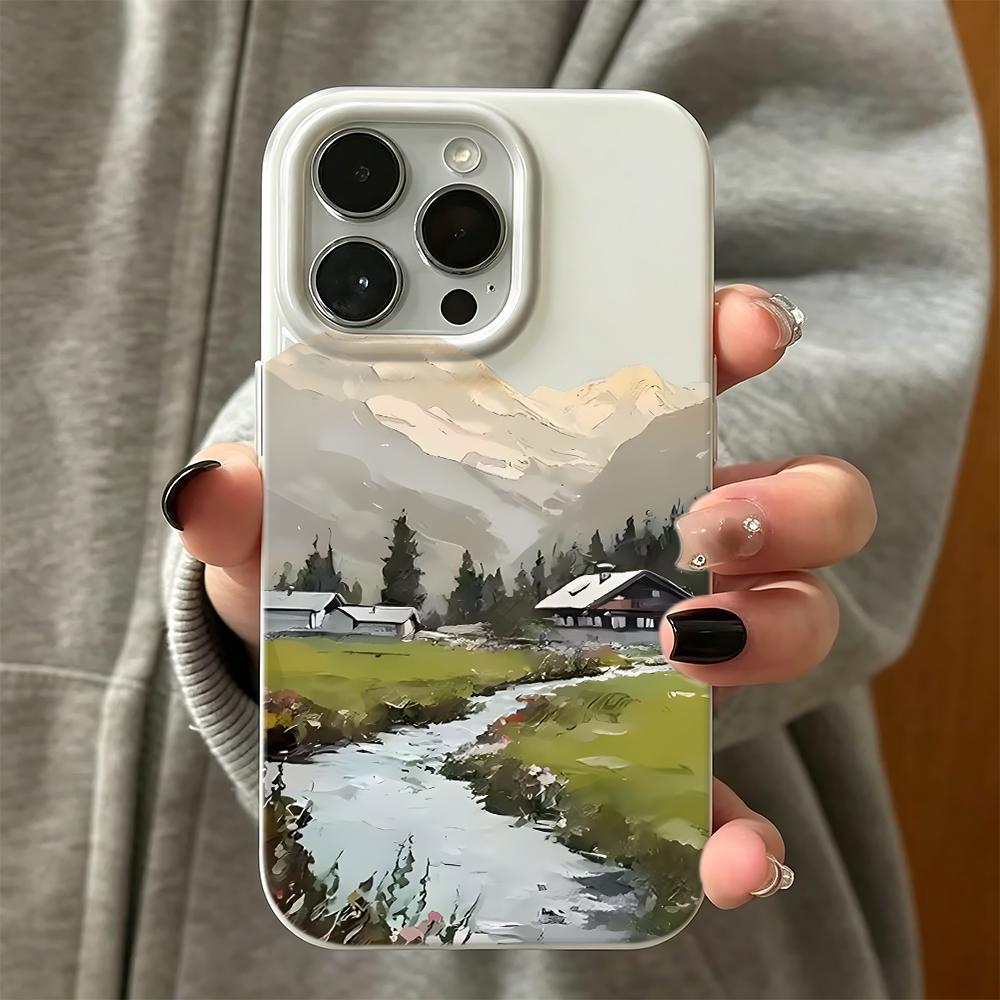 Simple River Phone Case For Iphone 171615 14 Plus 13 12 11 Pro Max 17Air Funda Mobile Protective Cover Coque