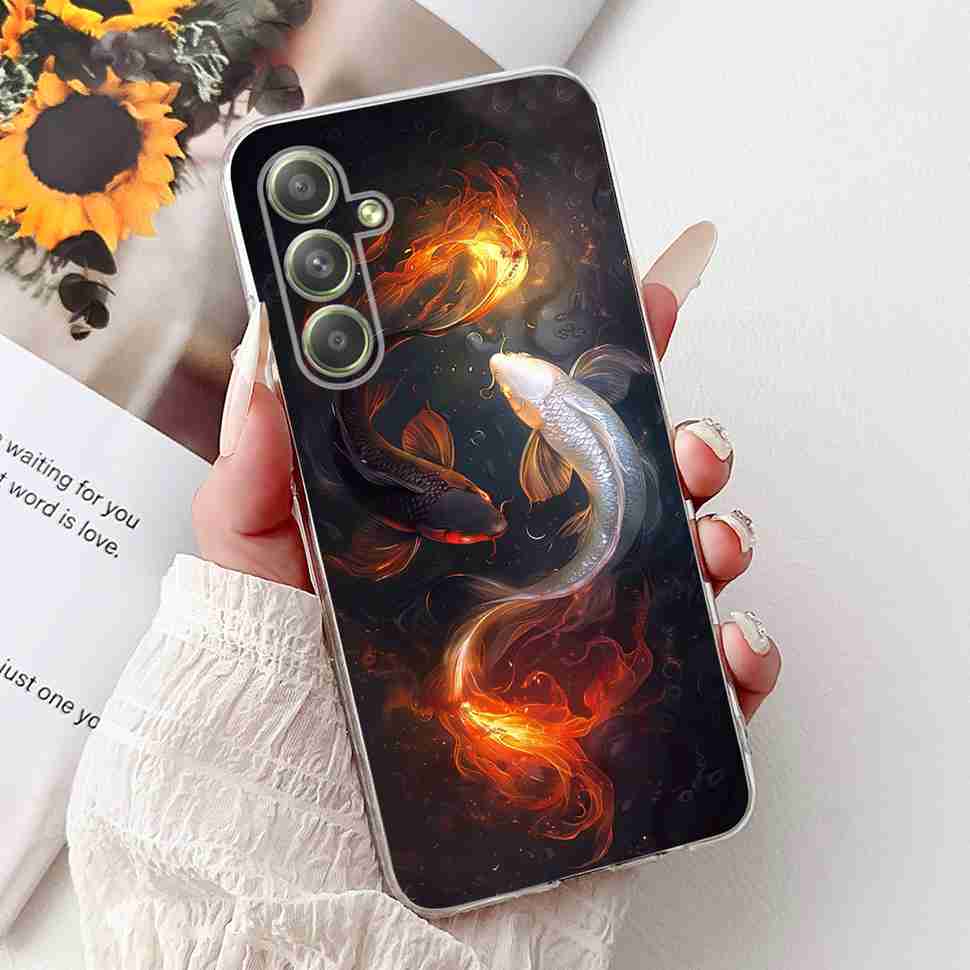 For Samsung Galaxy A54 5G 6.4"Case Fierce Dragon Tiger Soft Silicone TPU Cover For Samsung A54 A54 SM-A546E Phone Cases Fundas