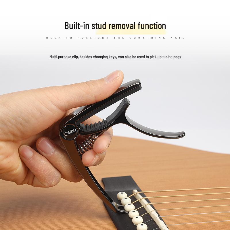 Metal Guitar Capo & Tuner Clip for Acoustic/Electric Guitars & Ukuleles