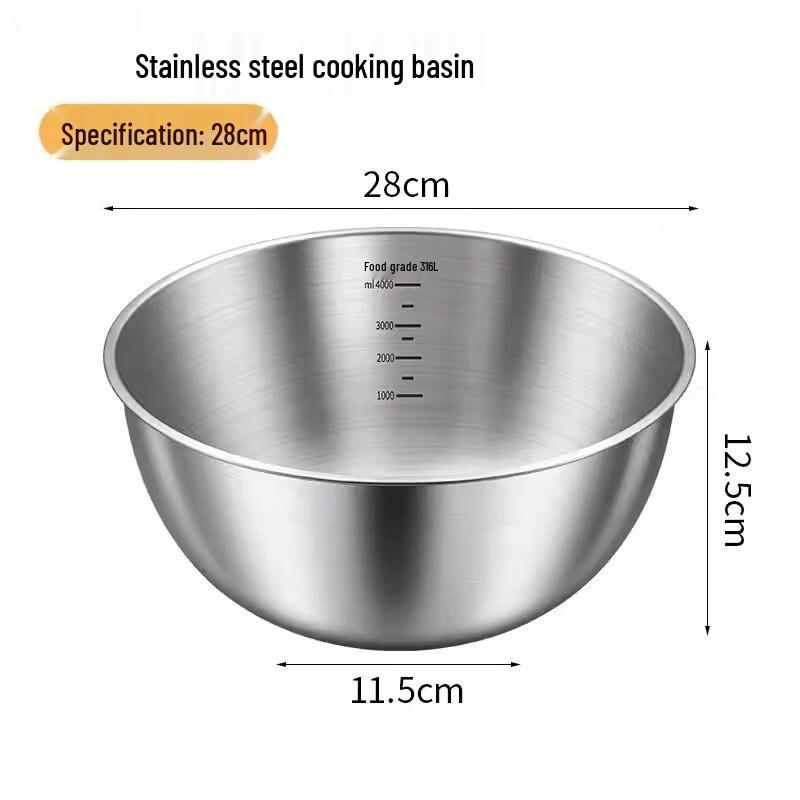 Thickened Stainless Steel Drain Basket & Rice Washer