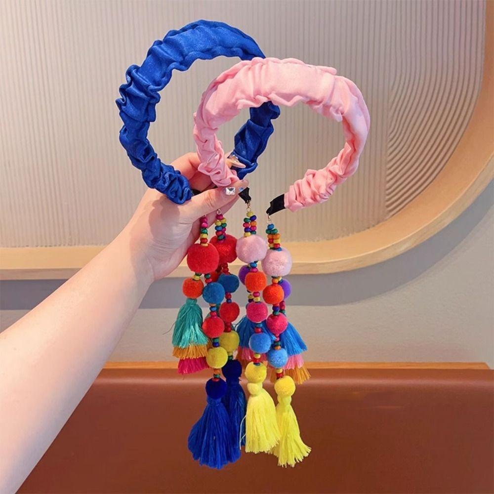 Exotic Tassels Hairdband Retro Bohemian Headbands Retro Ethnic Style Headband  for Children