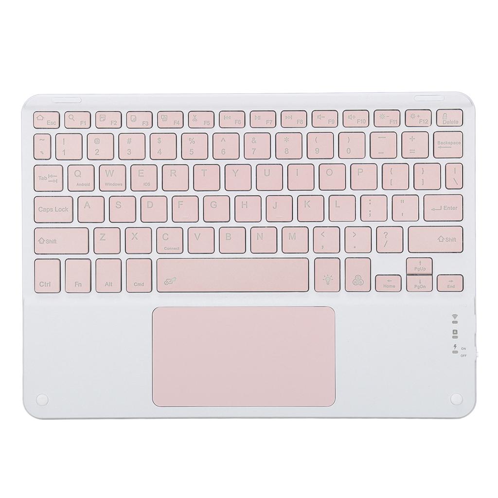 Wireless Keyboard with Touchpad Quadrate Keycap Ultra Thin 10inch Wireless Keyboard with RGB