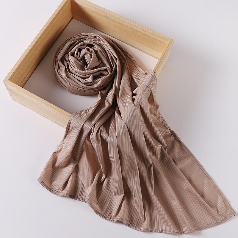 Women's Striped Knitted Headscarf – Malay Indonesian Hijab