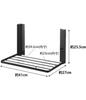 Yamazaki Magnetic Folding Shelf for Washing W41 x D27 x 5097 Machine, Black, Approx. H25.5cm, Tower, Space-Saving, Foldable,