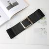 Ou Meifeng Square Buckle Waist Belt Womens Cummerbund Accessories Clothing
