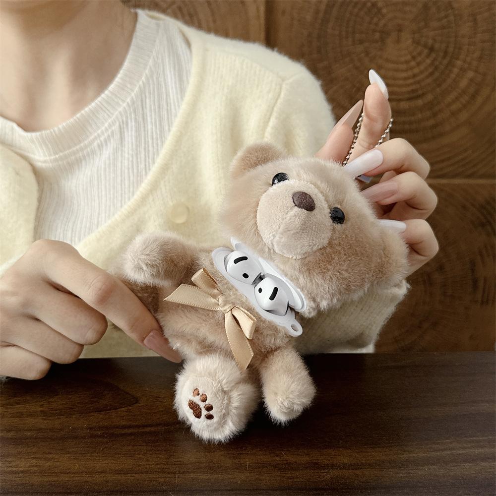 Cute Plush Bear for AirPods Pro1 Generation Protective Case 1 Generation Pro1 Generation Apple Bluetooth Headset Case