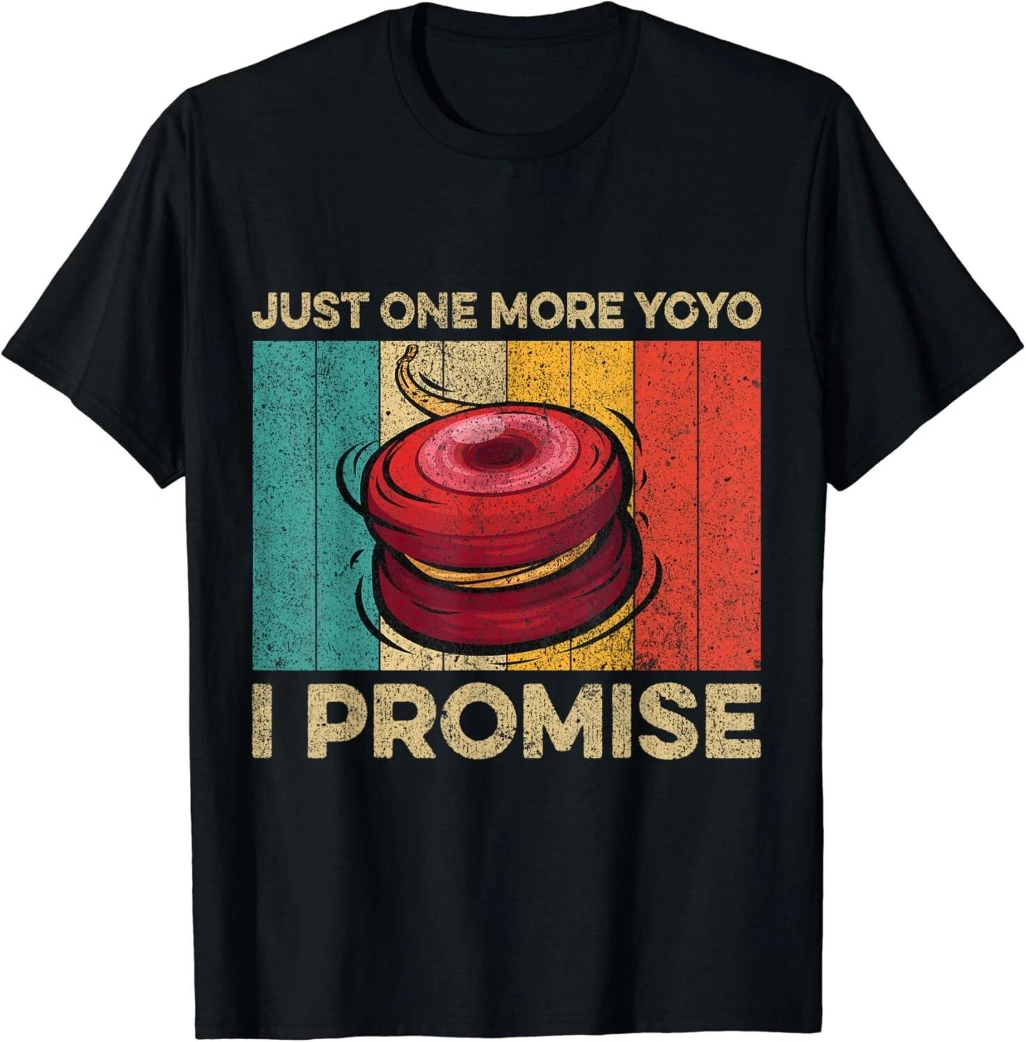 Just One More Yoyo I promise | Funny Vintage Yoyo Unisex T-Shirt XL