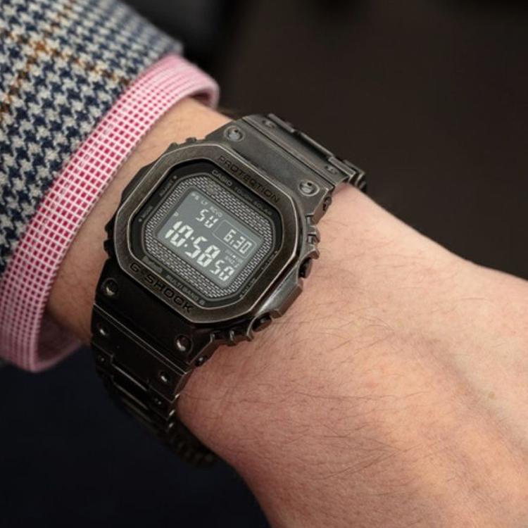 Casio Herren Vollmetallserie Schwarze Uhr GMW-B5000V-1PR GMW-B5000V-1PR