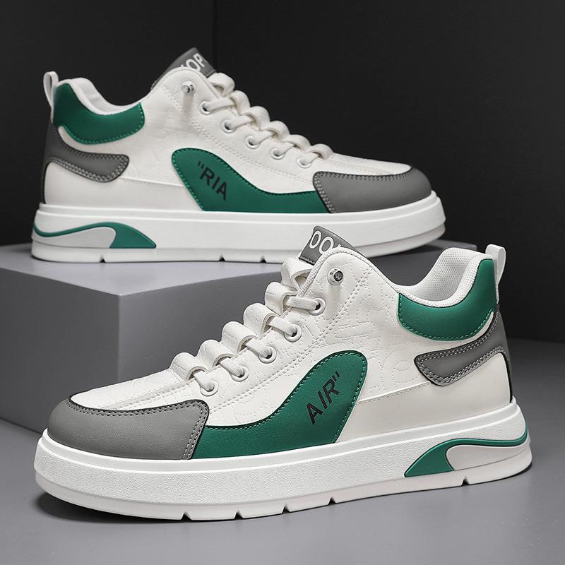 2024 autumn men's shoes, new board shoes, heightened platform shoes, trendy shoes for men, high-top sports and leisure shoes for men