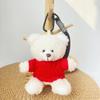 Wearable Teddy Bear Keychain Pendant – Plush Toy Gift for Graduation Season with Logo Print