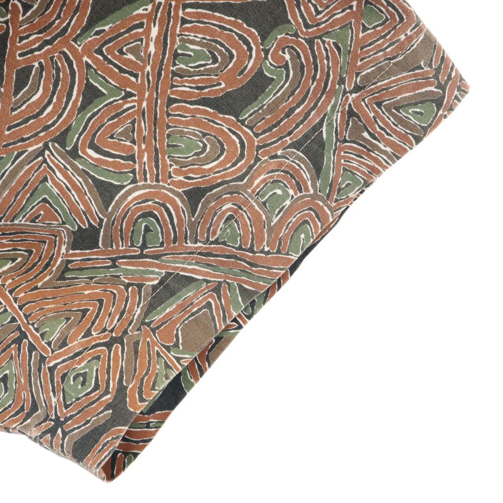 GRASS AREA Overall handle Short sleeve Open collar shirt F Gray Men's Used