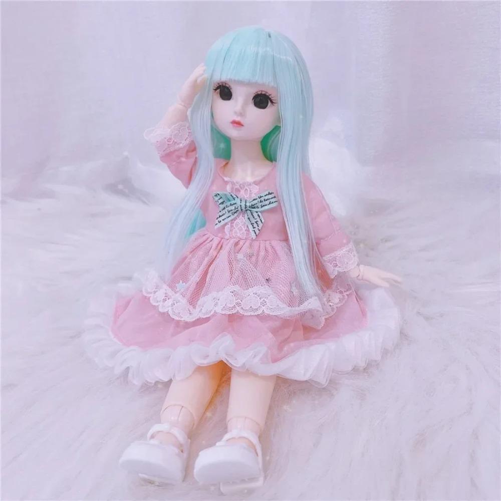 30cm Girls Dress Up Doll 1/6 Movable 20 Joints Cute Sweet Face Festival Birthday Gift BJD Princess Doll Toy with Clothes Shoes