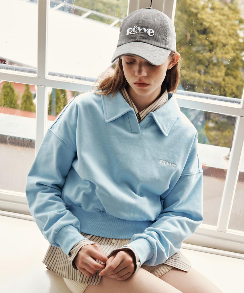 ROVVE Pigment Corduroy Logo Cap (Light Gray)