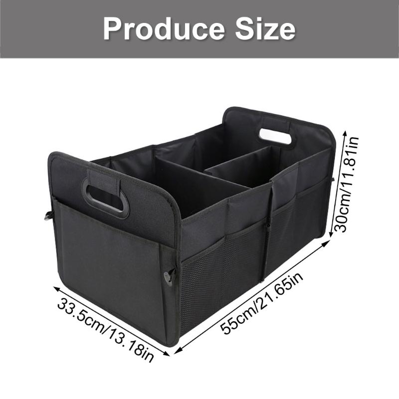 Collapsible Automotive Storage Organizers Strong Waterproof Design Car Trunk Organizers for Vehicle Trunk Organization