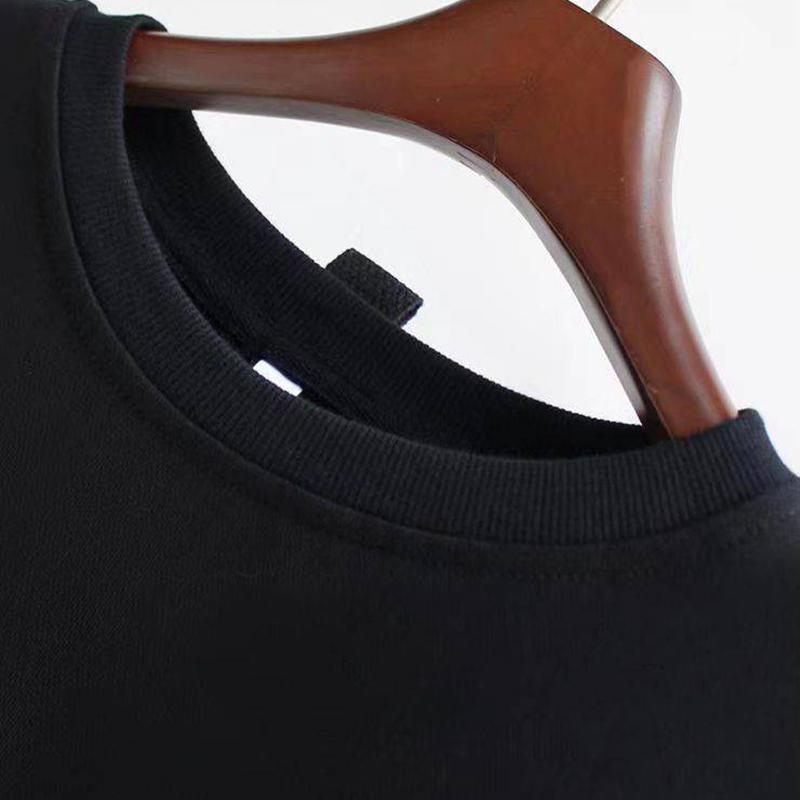 Women's Round Neck Sweatshirt Fashion Solid Color Long Sleeve Casual Short Loose Pullover Top