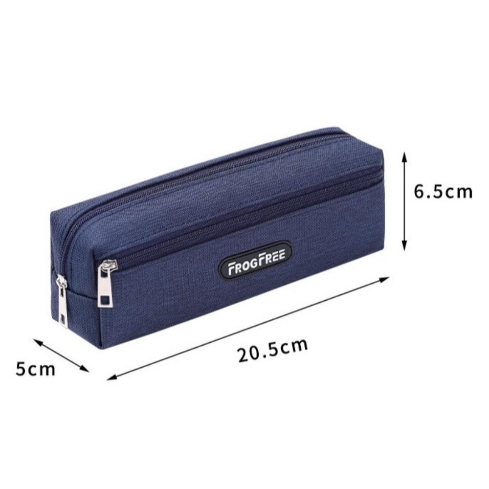 Canvas Pencil Bags Solid Color Stationery Pouch Modern Pen Storage Bag  for Student Kids