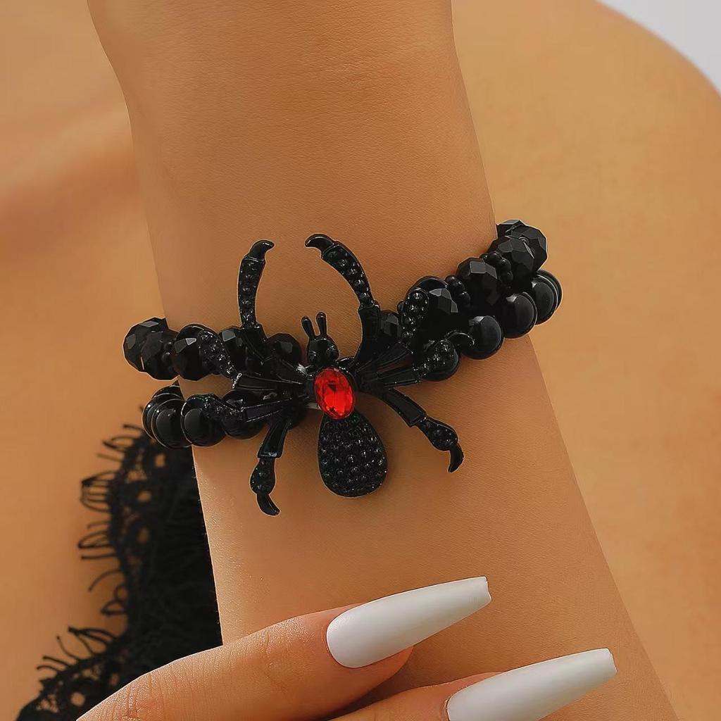 Halloween Spinnenstecker: Dunkler, dreidimensionaler Punk-Stil für einen coolen, ausgefallenen Look - Perfekt für europäische und amerikanische Fashionistas.