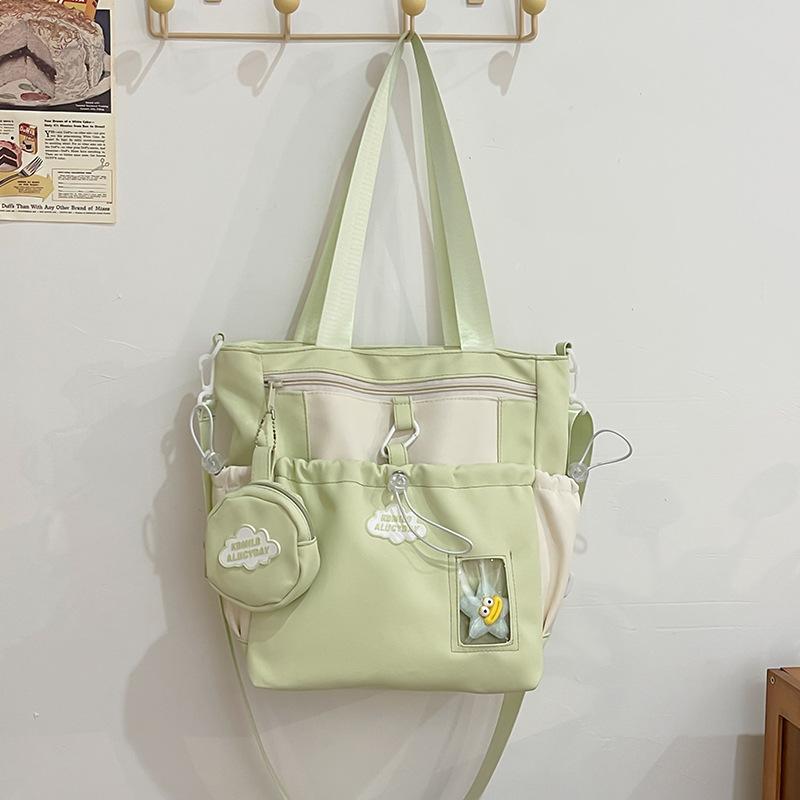 High-value Soft Girl Girl Backpack Small Ins Mini Small Bag Female College Student Spring Outing Two-piece Backpack