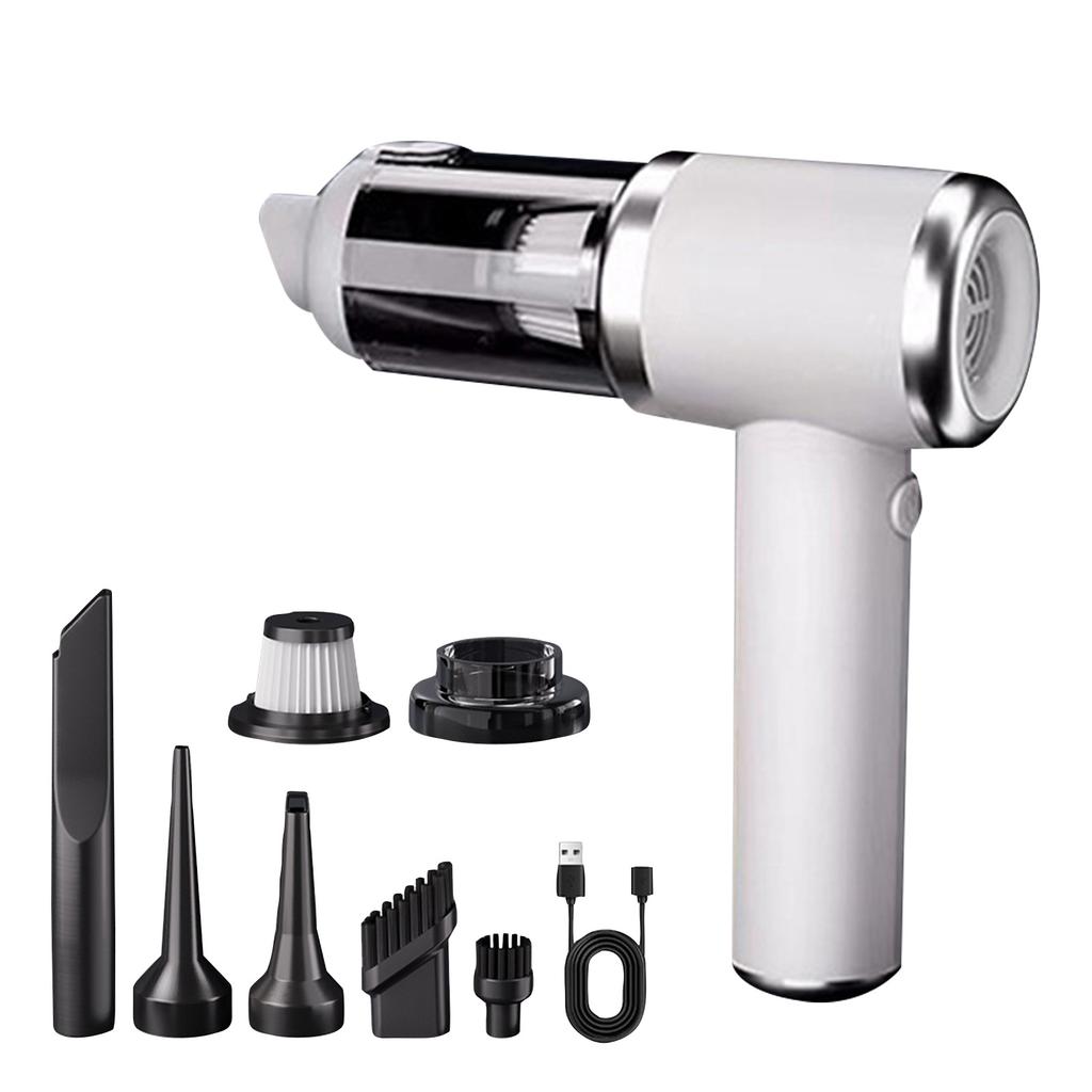 Handheld Vacuum Cleaner, Car Vacuum Cleaner, 6-in-1 Portable Cordless Vacuum Cleaner Set. Mite And Insect Removal. Wireless