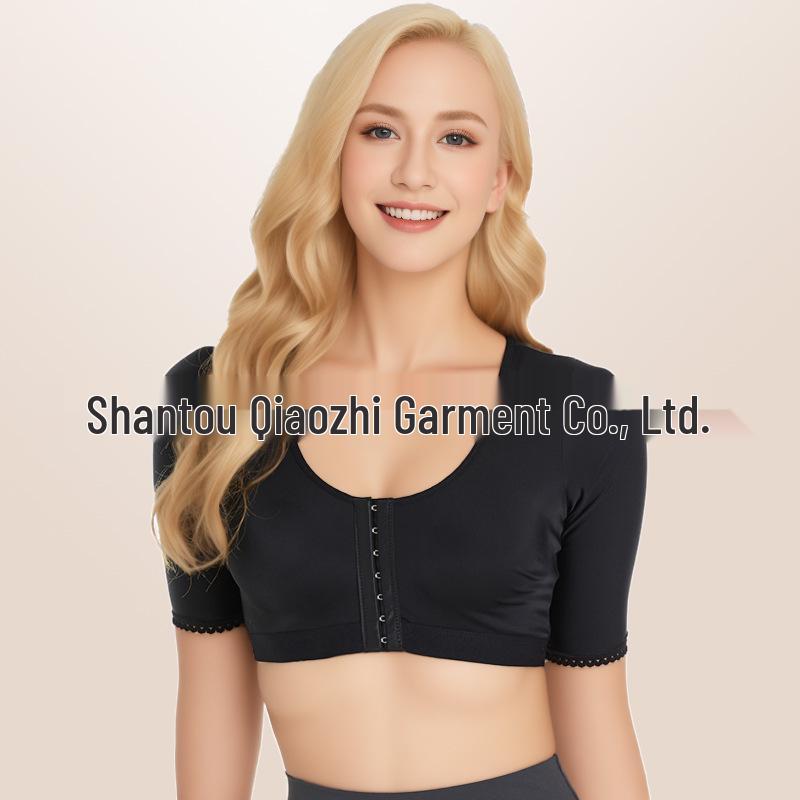 

European-American Wire-Free Front Buckle Adjustable Sports Bra for Yoga & Running 3XL