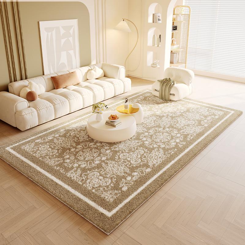 VIKAMA Cream Wind Carpet Living Room 2025 New Sofa Coffee Table Blanket Household Winter Thickened Anti-Slip And Dirt Floor Mat