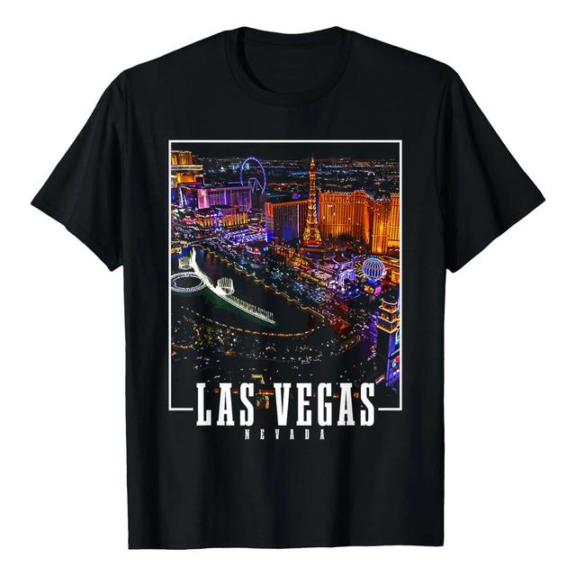 Las Vegas Nevada Skyline Usa Souvenir Tee L