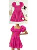 Spring European & American Women's Camisole Dress: Pleated Patchwork A-line with Wide Hem