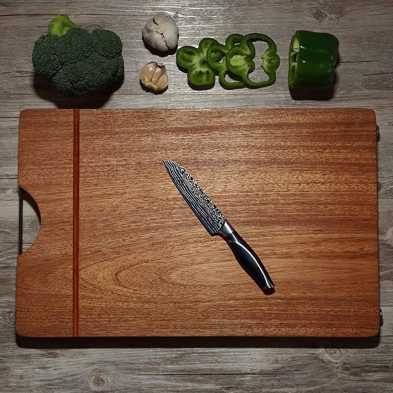 Wutuo Solid Ebony Wood Double-Sided Cutting Board