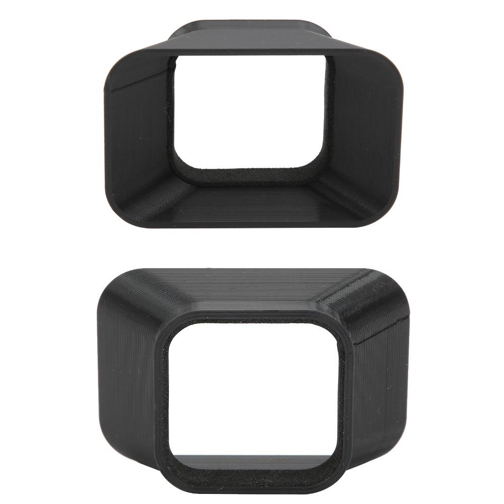 2 Stück Harte Kunststoff-Sonnenblende Objektivhaube Tragbare Kamera-Sonnenblende Haube Kamera Zubehör