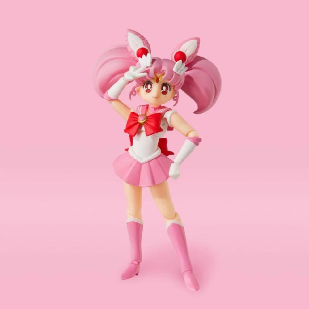 S.H.Figuarts Pretty Guardian Sailor Moon Sailor Chibi Moon -Animation Color Edition- (Rerelease) Approximately 100mm PVC & ABS Painted Movable Figure