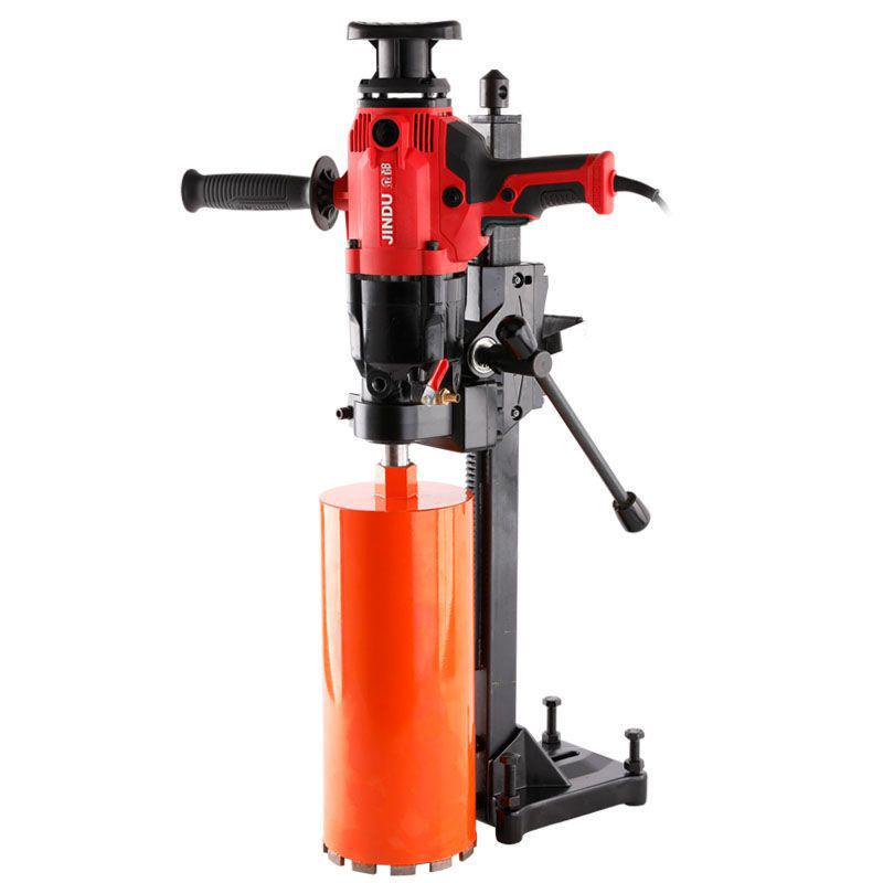 Jindu Dual-Use High Power Handheld Diamond Core Drill Machine for Concrete and Air Conditioner Installation