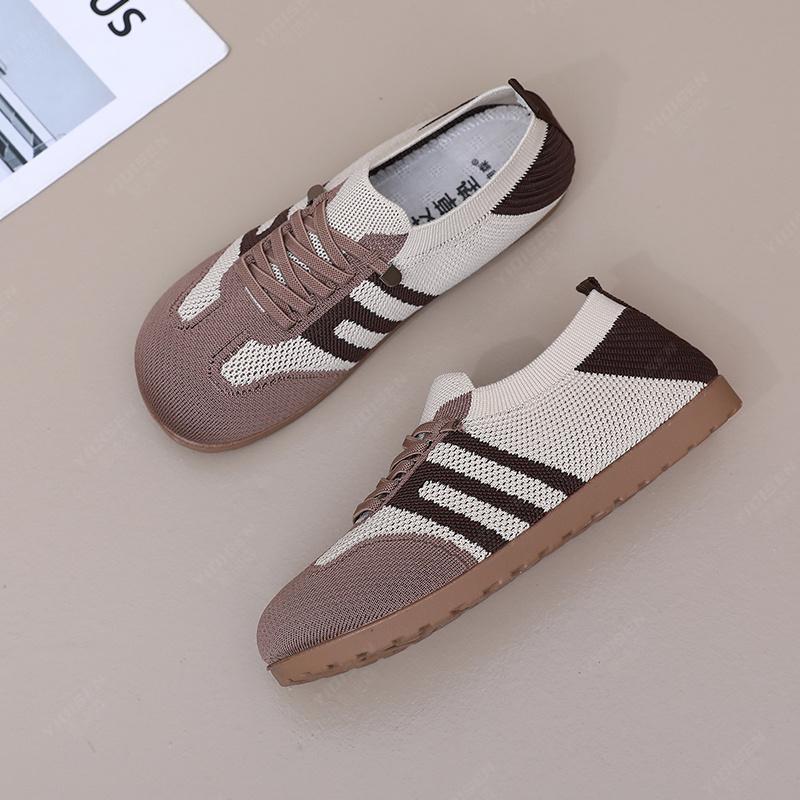 women's shoes summer 2025 casual sneaker Lightweight soft bottom on-slip Net shoes fashion  Nude shoes